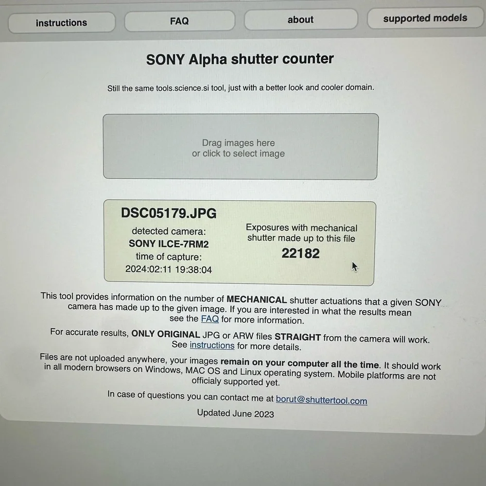 Sony Alpha A7r ii Camera Body Only Black